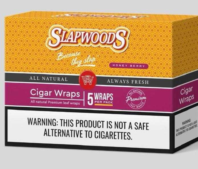 Slapwoods Natural Leaf Honey Berry Cigar Wraps 50ct