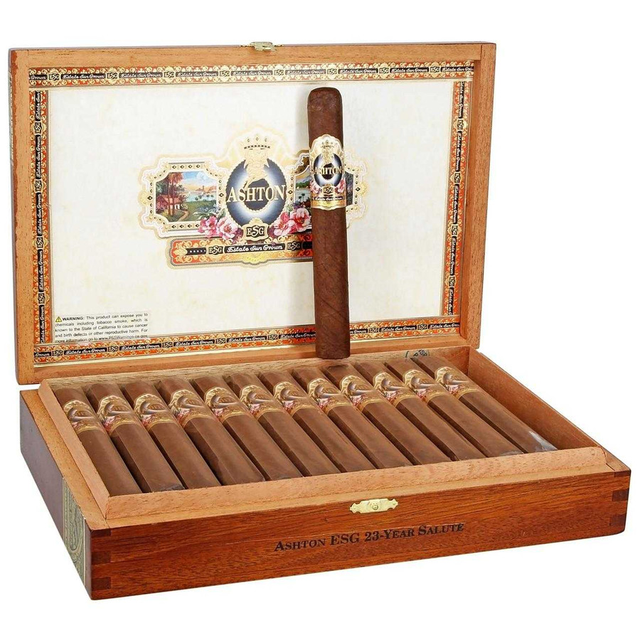 Ashton Estate Sun Grown 23-Year Salute Cigars 25Ct. Box