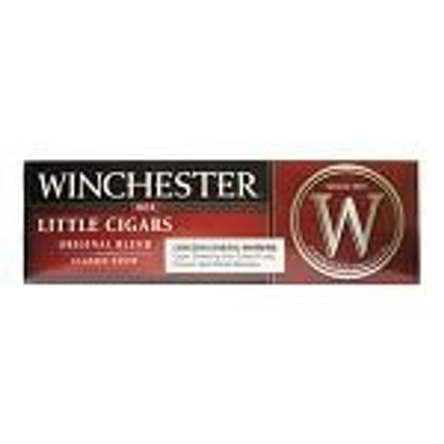 Scandinavian Tobacco Winchester Little Cigars Classic King Box, product packaging with logo and branding details.