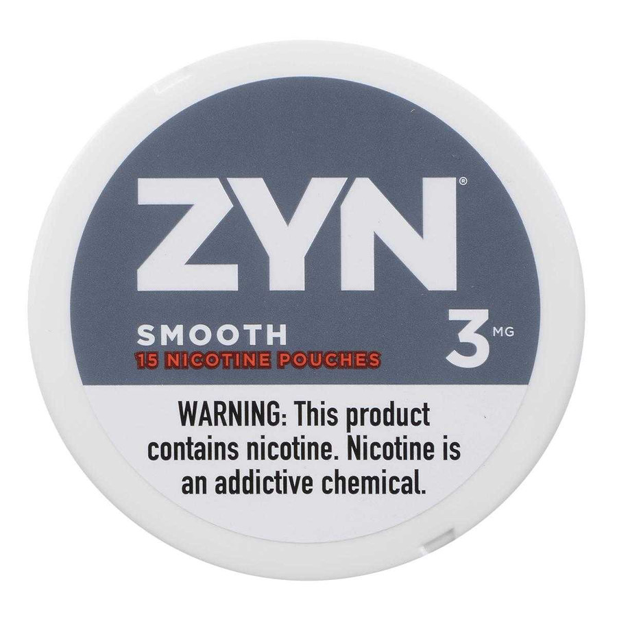 Zyn Nicotine Pouches Smooth 3 Mg 15/5 Tins