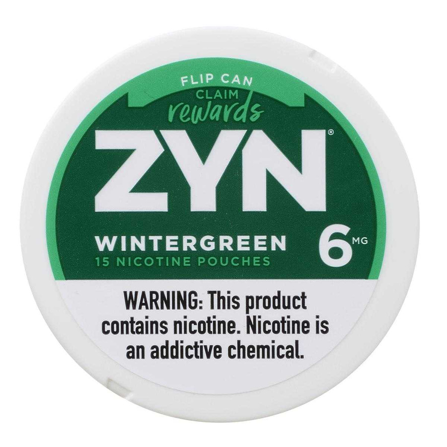 Zyn Nicotine Pouches Wintergreen 6 Mg 15/5 Tins