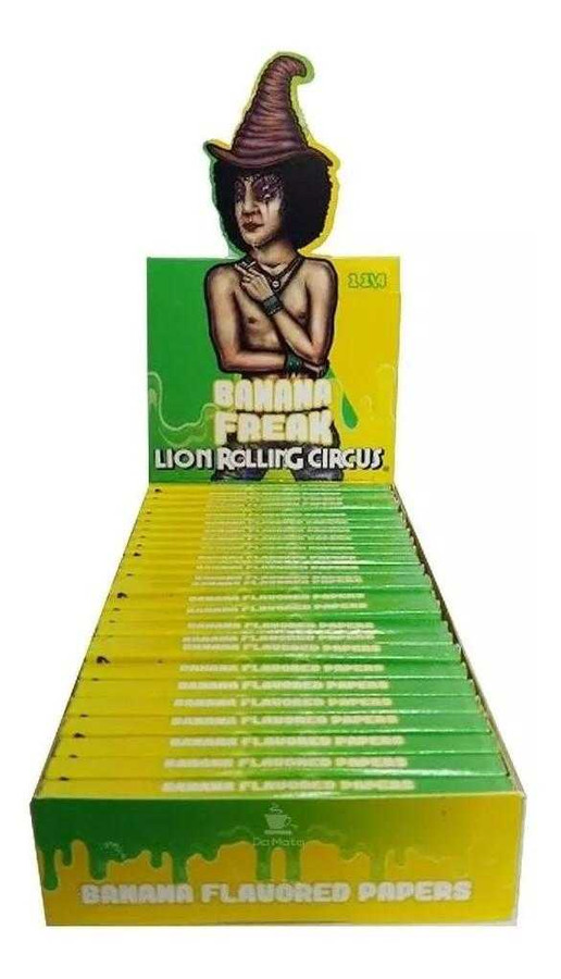 Lion Rolling Circus 1 1/4" Banana Freak Rolling Papers