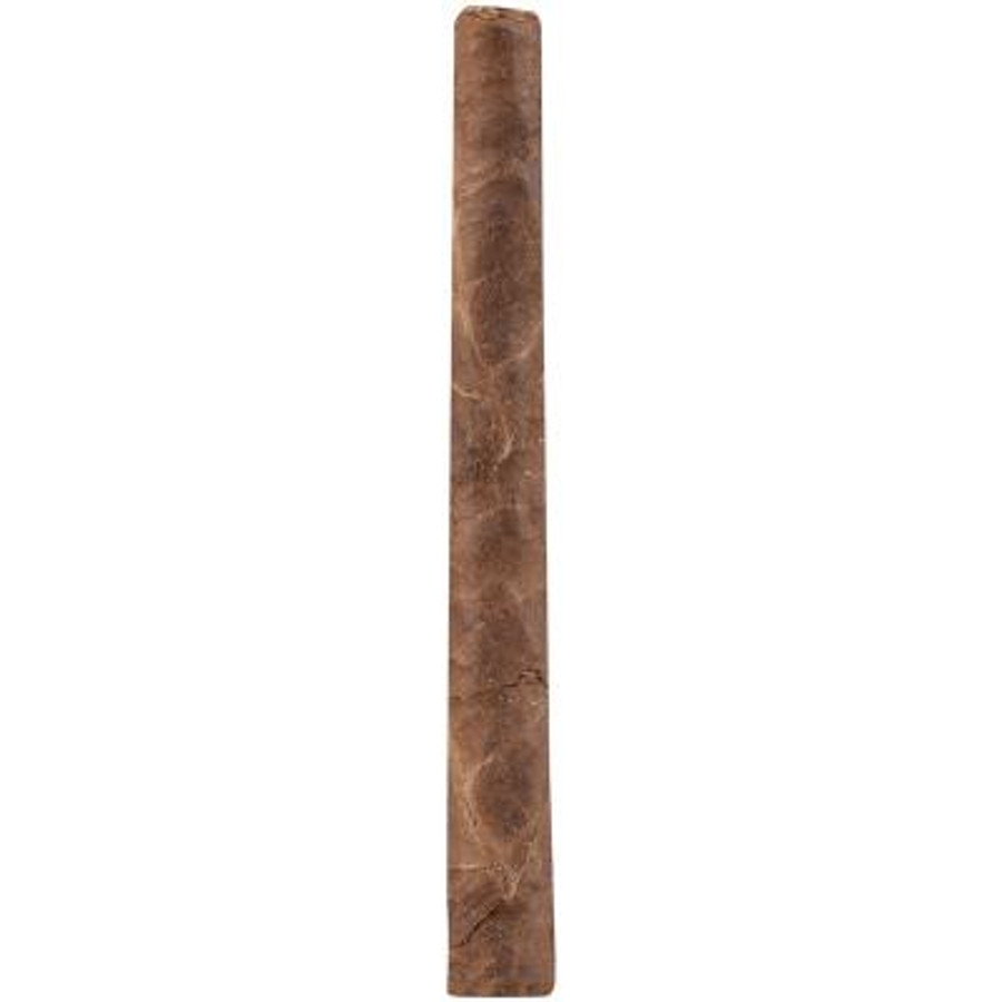 Altadis Backwoods Smoked Caramel Cigars 8/5Ct, image of a single smoked caramel cigars with rough, brown, textured exterior.