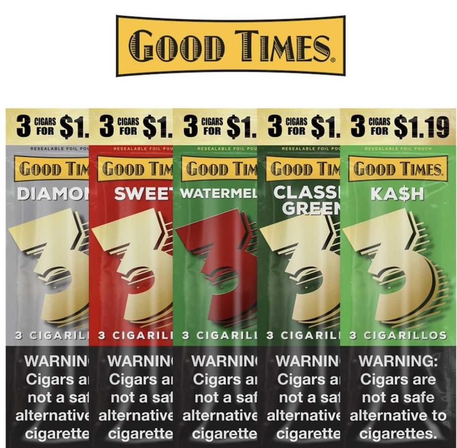 Good Times Foil Cigarillos 10 Packs of 3