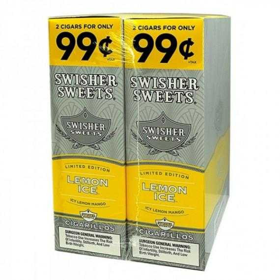 Swisher Sweets Cigarillos Foil Lemon Ice 30 Pouches of 2