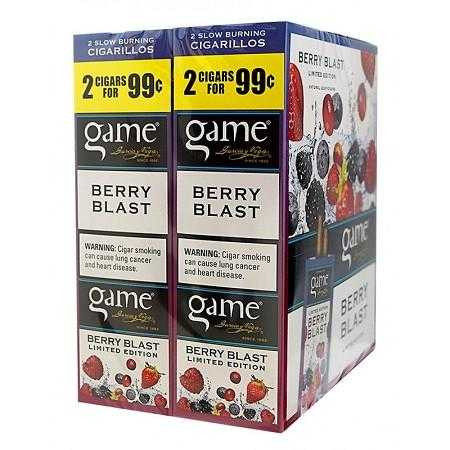 Game Cigarillos Foil Berry Blast 30 Pouches of 2