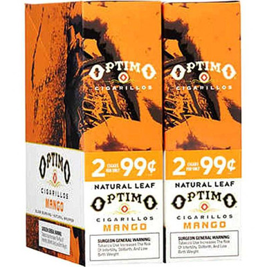 Optimo Cigarillos Foil Pack Mango 30 Packs of 2