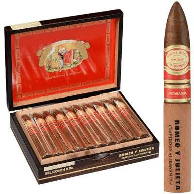 Romeo Y Julieta Crafted By Aj Fernandez Belicoso 20 Ct. Box 6.00X52