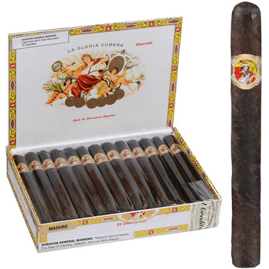 La Gloria Cubana Cigars Churchill Maduro 25 Ct. Box 7.00X50