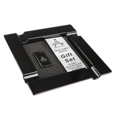 Montecristo Attache Gift Set Ashtray & Lighter Combo