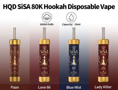 HQD SiSA 80K Hookah Disposable Vape 5%