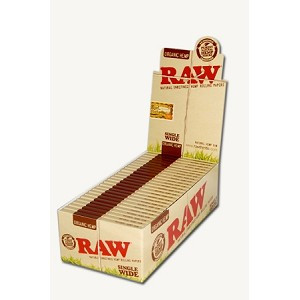 RAW Organic Hemp Rolling Papers Single Wide 25Ct - Premium Organic Hemp Papers, an upgrade from Bambu rolling papers