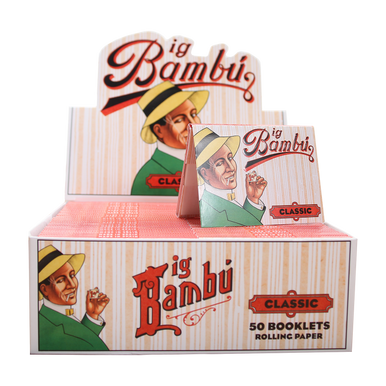 Big Bambu Cigarette Papers Classic 50Ct - Premium Rice Rolling Papers