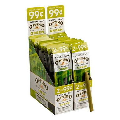 Optimo Cigarillos Foil Pack Green 30 Packs of 2