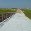 Silver Grey Granite Paving Beach Front