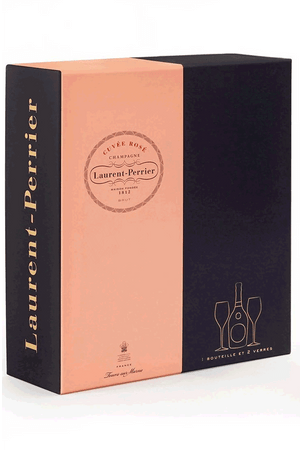 Laurent-Perrier Rose + 2 Champagne glasses Laurent-Perrier Rose + 2 Champagne glasses