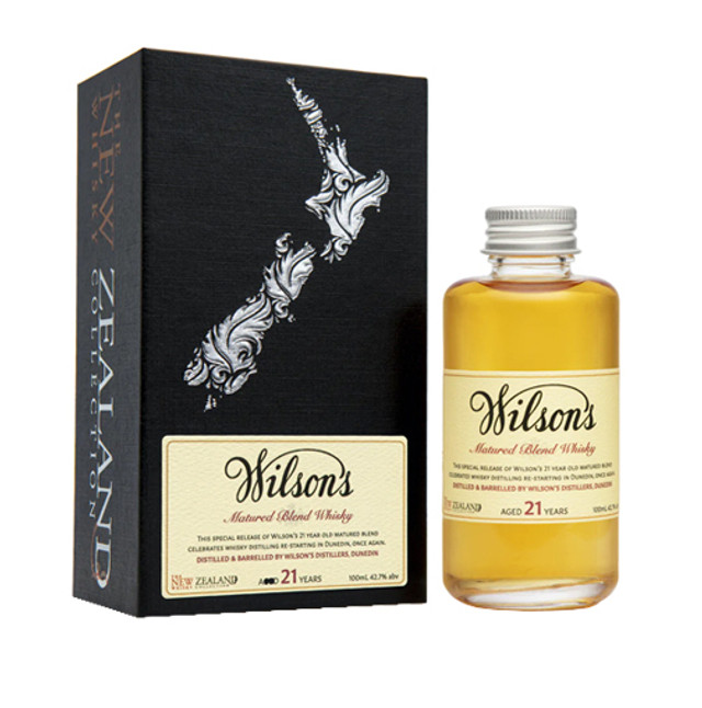 NZ Whisky Wilson’s 21 yr old Matured Blend (100mls)