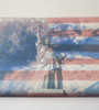 Lady Liberty and Flag - Patterned Cross Stitch Fabric