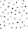 Black Spiders on White  Cross Stitch Fabric