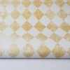 Vintage Orange Harlequin Diamonds Cross Stitch Fabric