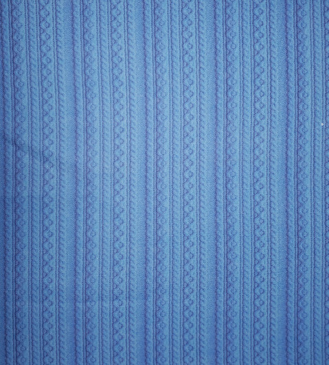 Blue Knit Cross-stitch Fabric