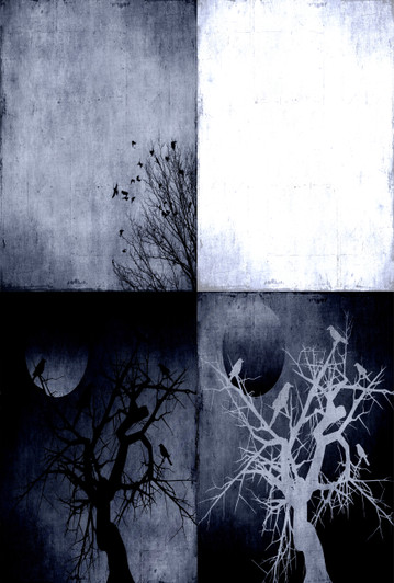 Halloween Negatives Medley Cross Stitch Fabric