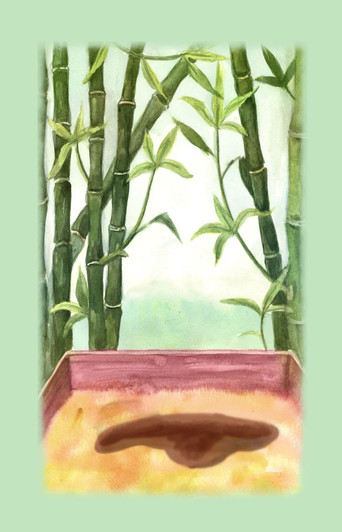 Panda Background Cross Stitch Fabric