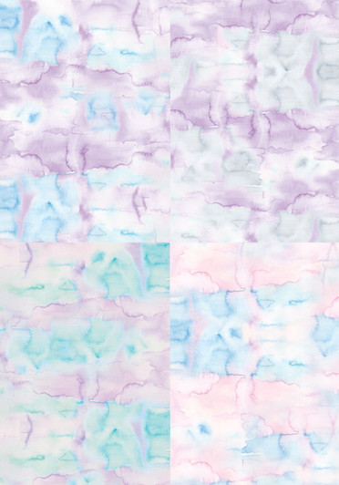 Watercolor Whisps Medley Cross Stitch Fabric