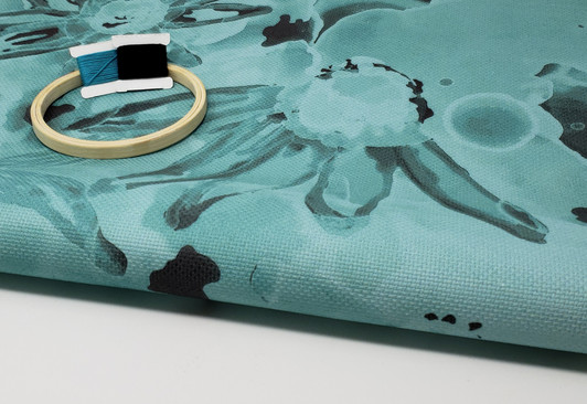 Cornflower Aqua Cross Stitch Fabric