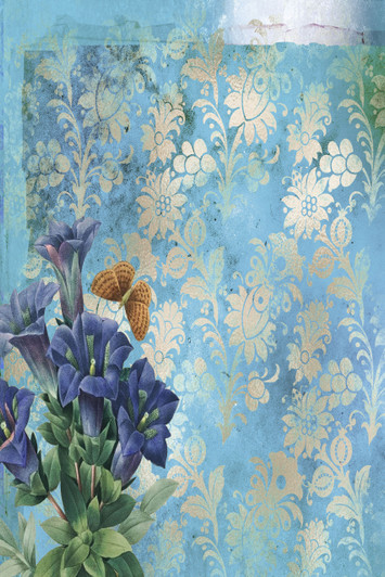 Butterfly Blue Cross Stitch Fabric