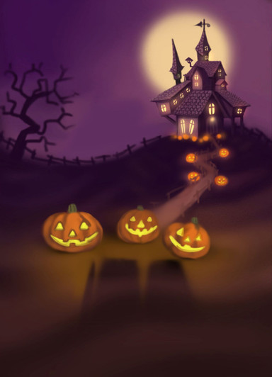 Halloween Childs Fantasy - Patterned Cross Stitch Fabric