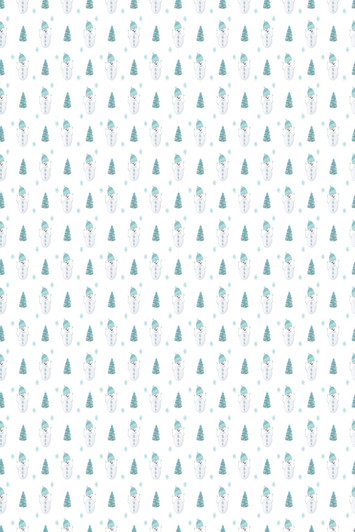 Snowmen Galore on White Cross Stitch Fabric