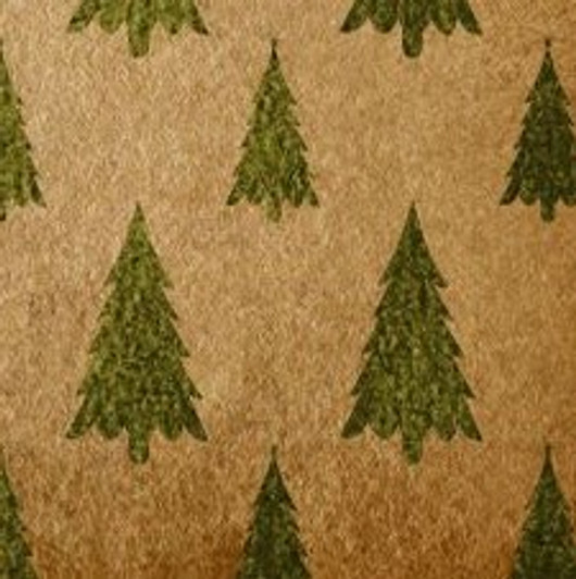 Vintage Green Pines Cross Stitch Fabric