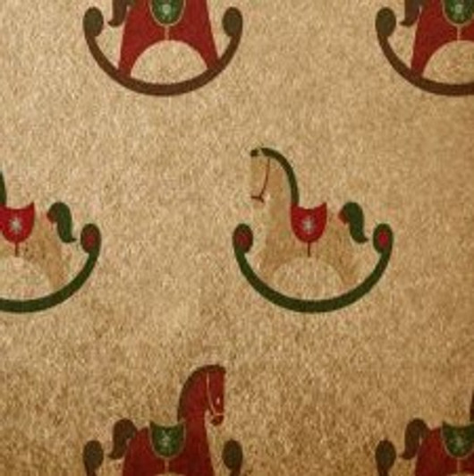 Vintage Hobby Horses Cross Stitch Fabric