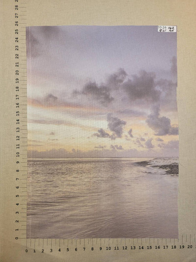 Purple Sunset Cross Stitch Fabric