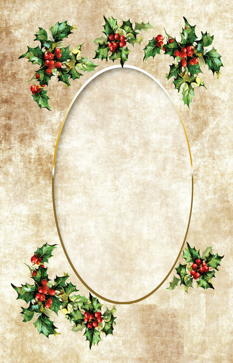 Christmas Oval Frame