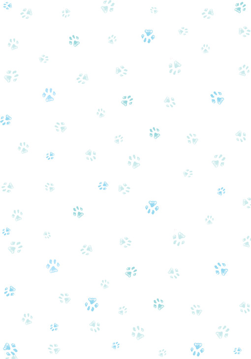 Blue Paw Prints