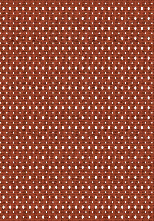 Burlap Orange with Mixed Dots Cross Stitch Fabric