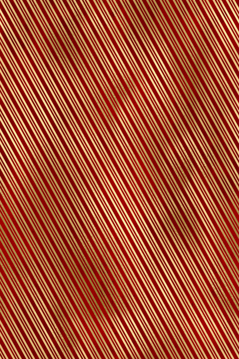 Golden Christmas-Red-Stripes Cross Stitch Fabric