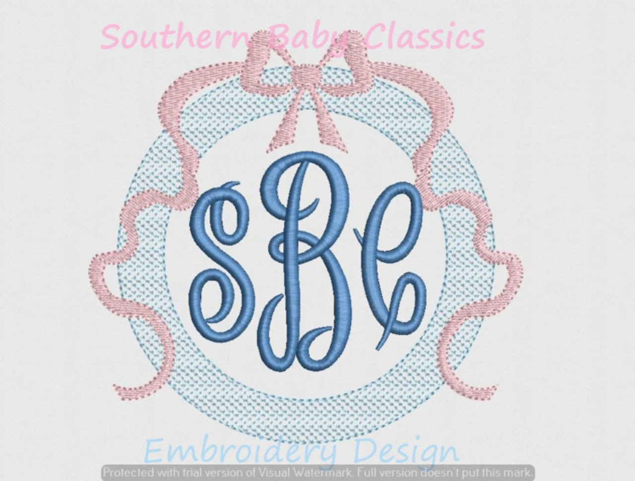 monogram frame – Embrilliance Embroidery Software