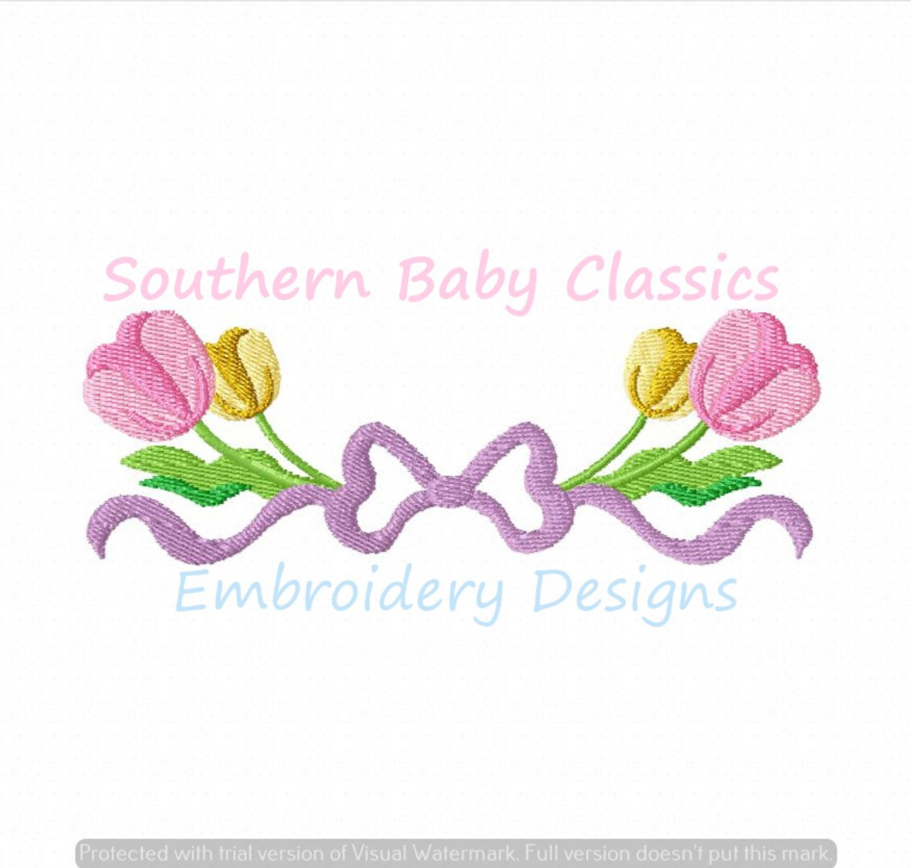 Monogram Pink Bloom N Embroidery Design