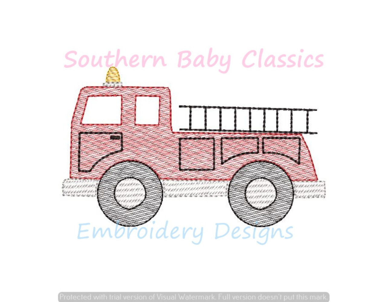 Firetruck Fire Truck Light Sketchy Fill Machine Embroidery Design Baby Boy Girl firetruck-fire-truck-light-sketchy-fill-machine-embroidery-design-baby-boy-girl