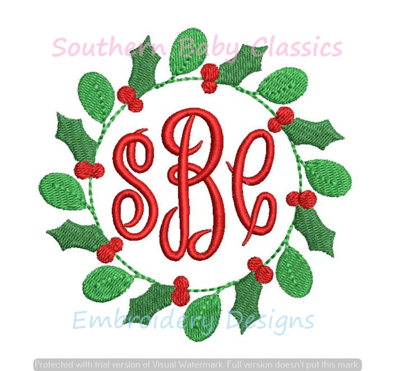 Berry Name Patch Embroidery Machine Design