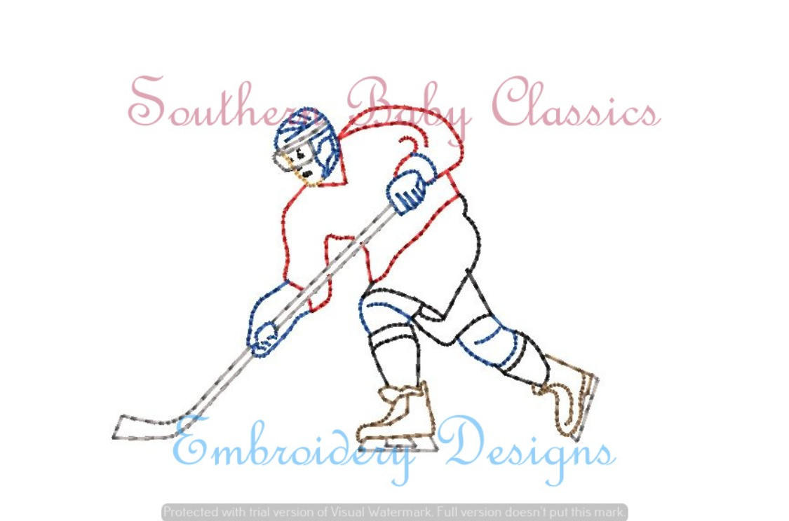 How to Design a Hockey Stick Watermark