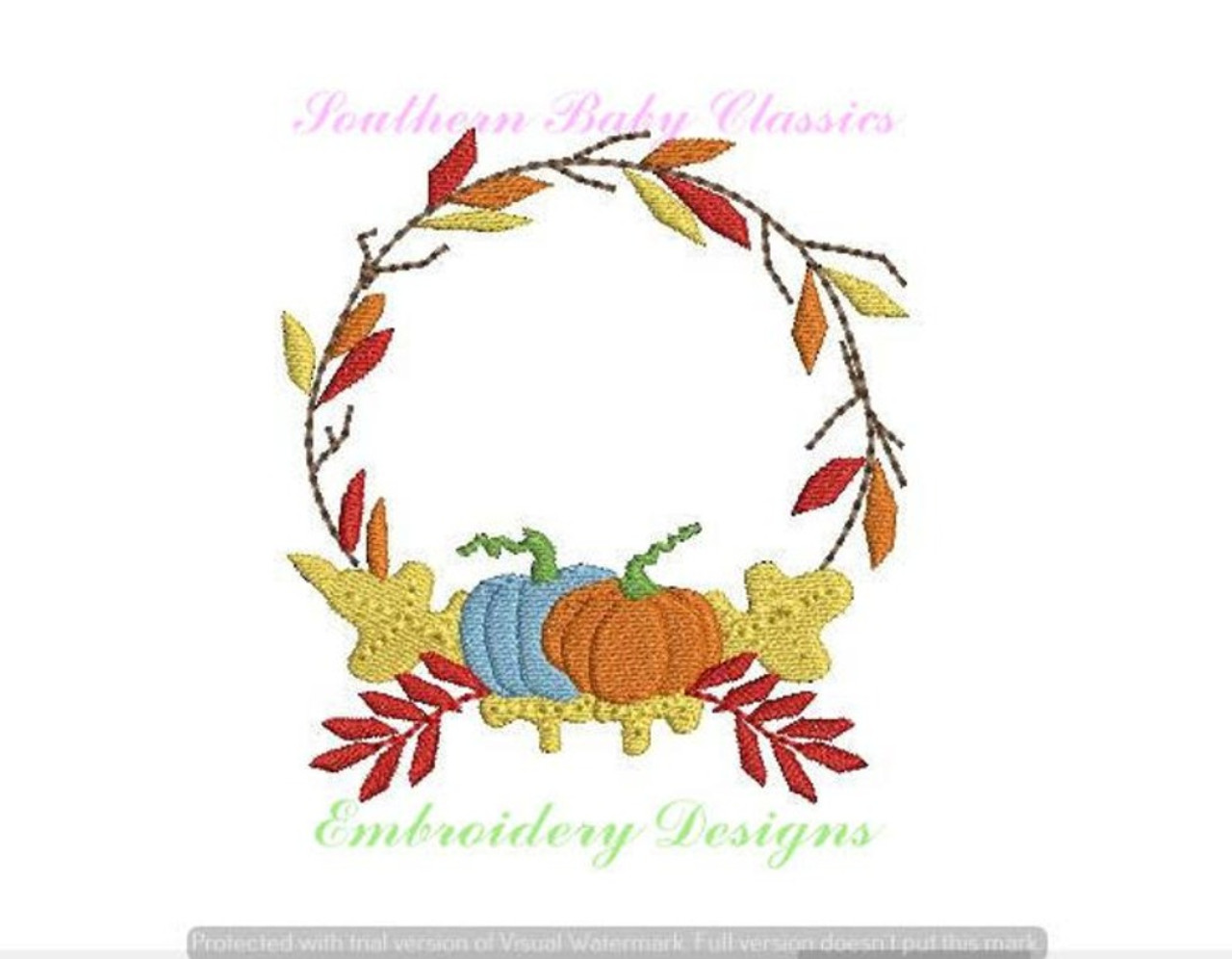 Friendsgiving Squad Pumpkin Thanksgiving Filled Machine Embroidery Design  Digitized Pattern