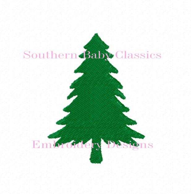 Mini Pine Tree Embroidery Design Merry Christmas Embroidery Kit Bundle