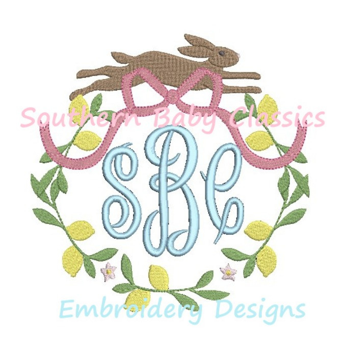 Spring Birds Flower Monogram Frame Machine Embroidery Design Nest Eggs ...