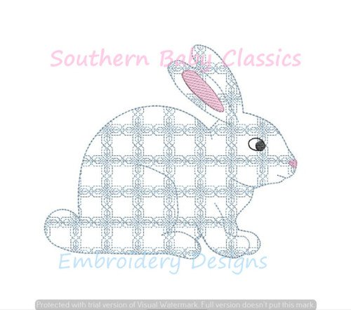 Decorative Fill Rabbit Easter Machine Embroidery Design Bunny Bunnies