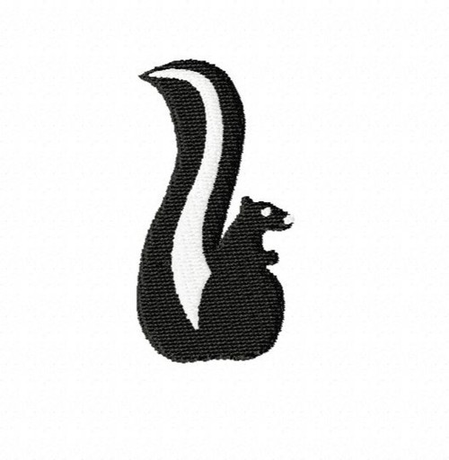 Skunk Mini Fill Machine Embroidery Design Zoo Cute