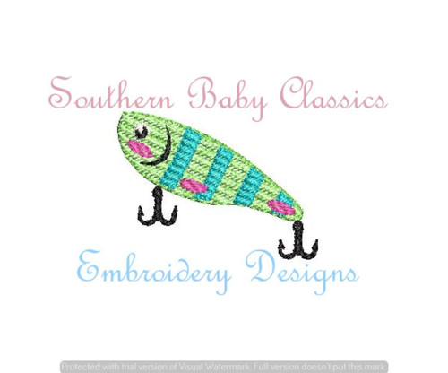 Fishing Applique Embroidery Design